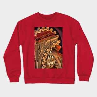 Morocco. Casablanca. Hassan II Mosque. Interior. Chandalier. Crewneck Sweatshirt